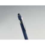Druckkugelschreiber mit Stylus Blau im praktischen Einsatz