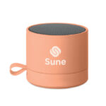 5.1 Wireless Lautsprecher Orange mit markiertem Druckbereich für Ihr Logo