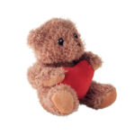Teddybär mit Herz, Rückansicht
