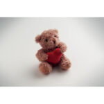 Teddybär mit Herz, Detailaufnahme des Materials