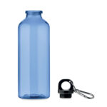Trinkflasche RPET 500ml Blau, Rückansicht