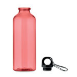 Trinkflasche RPET 500ml Rot, Rückansicht