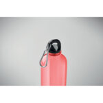 Trinkflasche RPET 500ml Rot, Detailaufnahme des Materials