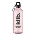 Trinkflasche RPET 500ml Rosa mit markiertem Druckbereich für Ihr Logo