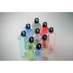 Trinkflasche RPET 500ml Blau, geöffnet dargestellt