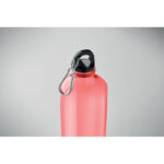 Trinkflasche RPET 750ml Rot, Detailaufnahme des Materials