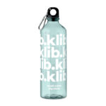 Trinkflasche RPET 750ml Gruen mit markiertem Druckbereich für Ihr Logo