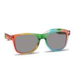 Regenbogen Sonnenbrille UV400 als Werbeartikel mit Logodruck