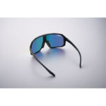 Sport-Sonnenbrille UV400 Blau, geöffnet dargestellt