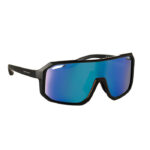 Sport-Sonnenbrille UV400 Blau mit markiertem Druckbereich für Ihr Logo