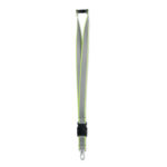 Reflektierendes RPET-Lanyard Gelb als Werbeartikel mit Logodruck