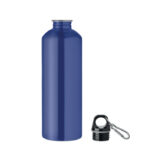 Einwandige Trinkflasche 1000ml Blau, Seitenansicht