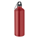 Einwandige Trinkflasche 1000ml Rot als Werbeartikel mit Logodruck