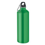 Einwandige Trinkflasche 1000ml Gruen als Werbeartikel mit Logodruck