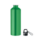 Einwandige Trinkflasche 1000ml Gruen, Seitenansicht