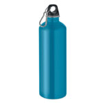Einwandige Trinkflasche 1000ml Blau als Werbeartikel mit Logodruck