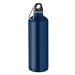 Einwandige Trinkflasche 1000ml Blau als Werbeartikel mit Logodruck