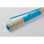 Strandmatte aus Stroh Blau, Detailaufnahme des Materials