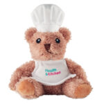 Teddybär Koch mit markiertem Druckbereich für Ihr Logo