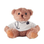 Teddybär Arzt als Werbeartikel mit Logodruck