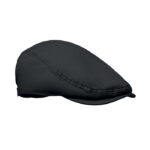 Newsboy-Kappe 235 g/m² Schwarz als Werbeartikel mit Logodruck