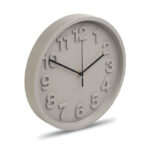 Wanduhr aus PP Grau, Seitenansicht