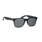 SEAQUAL®-Sonnenbrille Schwarz, geöffnet dargestellt