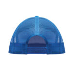 Flache Kappe 7 Panels Blau, Seitenansicht