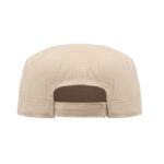 Military Cap 260 g/m² Braun, geöffnet dargestellt