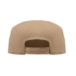 Military Cap 260 g/m² Braun, geöffnet dargestellt