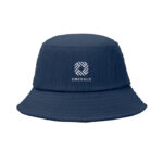 Bucket Hut 220g/m² Blau mit markiertem Druckbereich für Ihr Logo