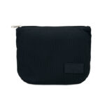 Kosmetiktasche Kord-Polyester Schwarz, Rückansicht