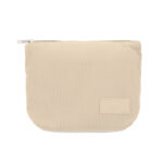Kosmetiktasche Kord-Polyester Braun, Rückansicht