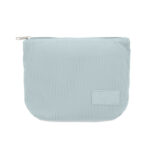 Kosmetiktasche Kord-Polyester Blau, Rückansicht