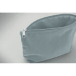 Kosmetiktasche Kord-Polyester Blau, geöffnet dargestellt
