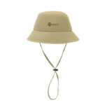 Fisherman-Hat Braun mit markiertem Druckbereich für Ihr Logo