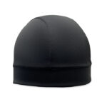 Kühlende Sport-Beanie Schwarz als Werbeartikel mit Logodruck
