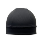 Kühlende Sport-Beanie Schwarz von oben