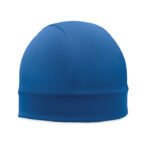 Kühlende Sport-Beanie Blau als Werbeartikel mit Logodruck