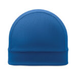 Kühlende Sport-Beanie Blau, geöffnet dargestellt