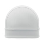 Kühlende Sport-Beanie Weiß, geöffnet dargestellt