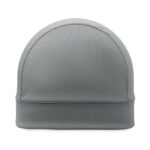 Kühlende Sport-Beanie Grau, geöffnet dargestellt