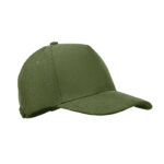 Baseball Kappe 5 Panels Cord Gruen als Werbeartikel mit Logodruck