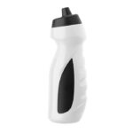 Sport-Trinkflasche 700ml Weiß, geöffnet dargestellt