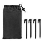 Strandmatte 210T Polyester Schwarz, Rückansicht