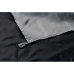 Strandmatte 210T Polyester Schwarz, geöffnet dargestellt