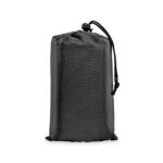 Strandmatte 210T Polyester Schwarz, Seitenansicht