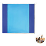Strandmatte 210T Polyester Blau als Werbeartikel mit Logodruck