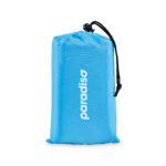 Strandmatte 210T Polyester Blau mit markiertem Druckbereich für Ihr Logo