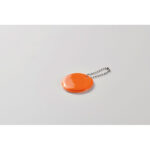 Schlüsselanhänger Orange, Detailaufnahme des Materials